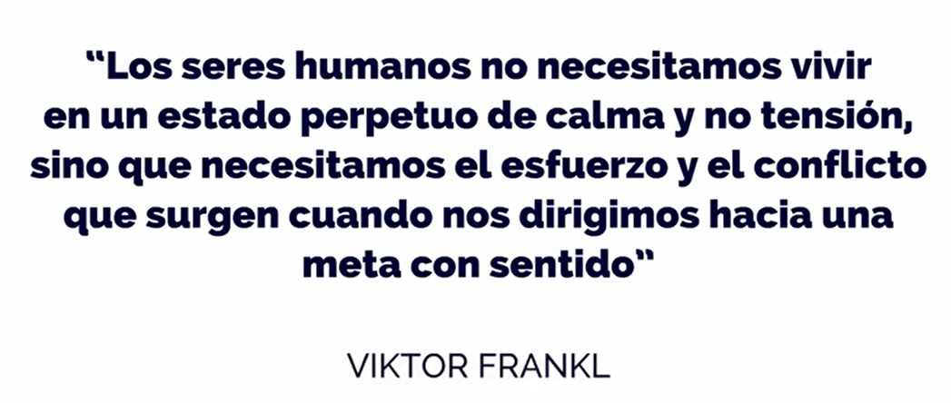 Frase de Viktor Frankl sobre El Albedrío, en el Sitio Web del Elefante Azul de Avilés